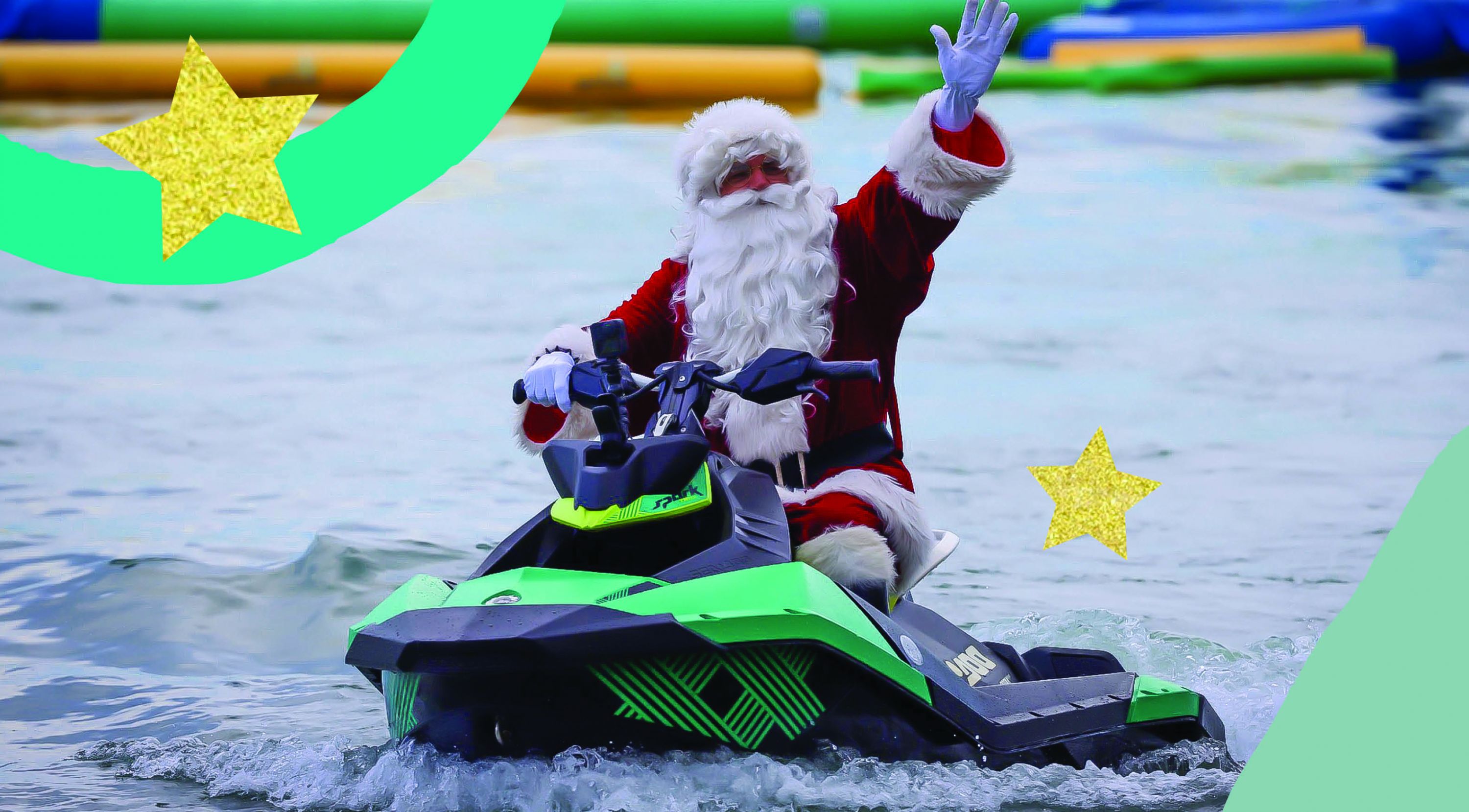 Santa & the Christmas Prawns Jetski Show | Off The Leash